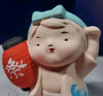 * vintage doll ୨୧ * 陶器製 愛らしい 男の子の フィギュア vintage doll ୨୧ * 陶器製 愛らしい 男の子の フィギュア