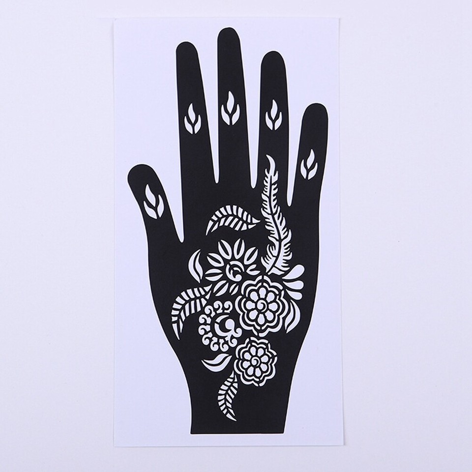 Henna Tattoo Kit Temporary Tattoo Template, Hand Henna Tattoo