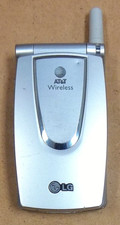 LG G4011 - Silver  AT T  Very Rare Cellular Flip Phone