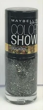 Maybelline New York Color Show Nail Lacquer Brocades-780 Black in Mirrors - NEW