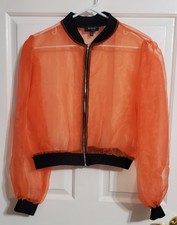 Julia By Love J Jacket Womens Size L Orange Nwt