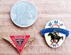 (2) Women's Riding Pinbacks - Late 90's - USA — photo 1