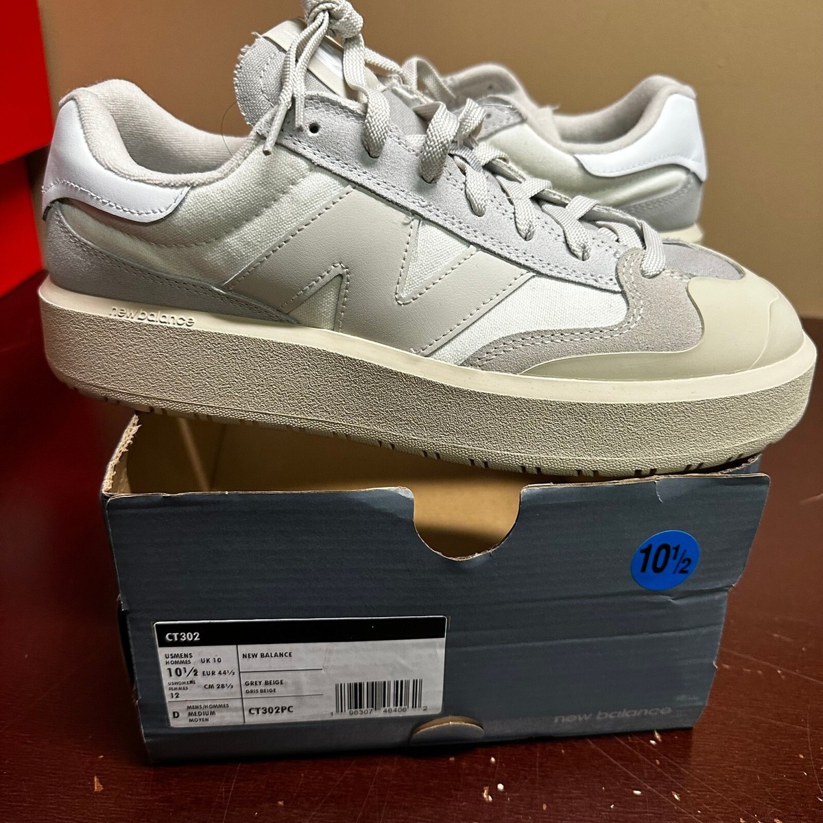 New Balance Mens Gray Beige CT302PC Lace Up Low Top Sneaker Shoes Size US 10.5 New Balance Mens Gray Beige CT302PC Lace Up Low Top Sneaker  main image 2