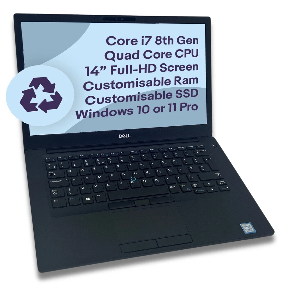Dell Latitude 7490 Core i7-8650U up to 64GB Ram up to 2TB SSD FHD Laptop - Image 4 of 4