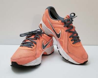 Nike Womens Air Dictate 488168-626 Orange Gray Running Shoes Lace Up Size 