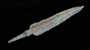 Antique Orignal Bronze Age Narrow Spear Head - FREE SHIPPING!