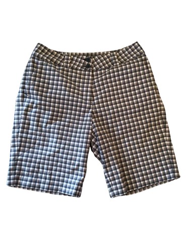 nike yoga gingham shorts