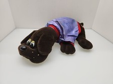 Vintage Tonka 1985 Pound Puppies 18" Brown With Original Collar And Outfit