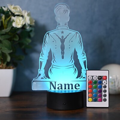 Personalisierte LED-Lampe   Geschenk für Yoga- und Turnfans, Turner