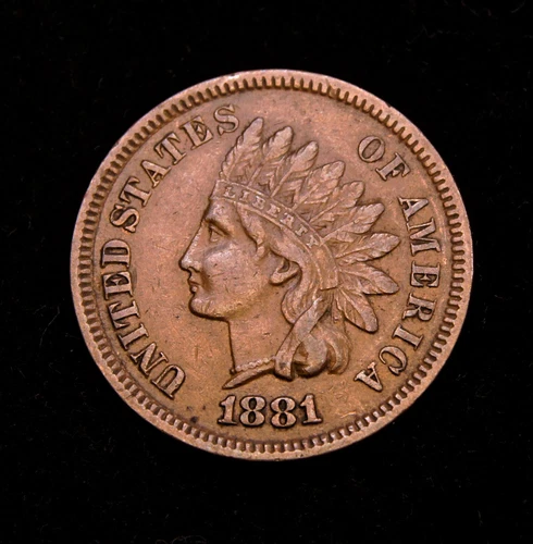 1881 Indian Head Cent  XF