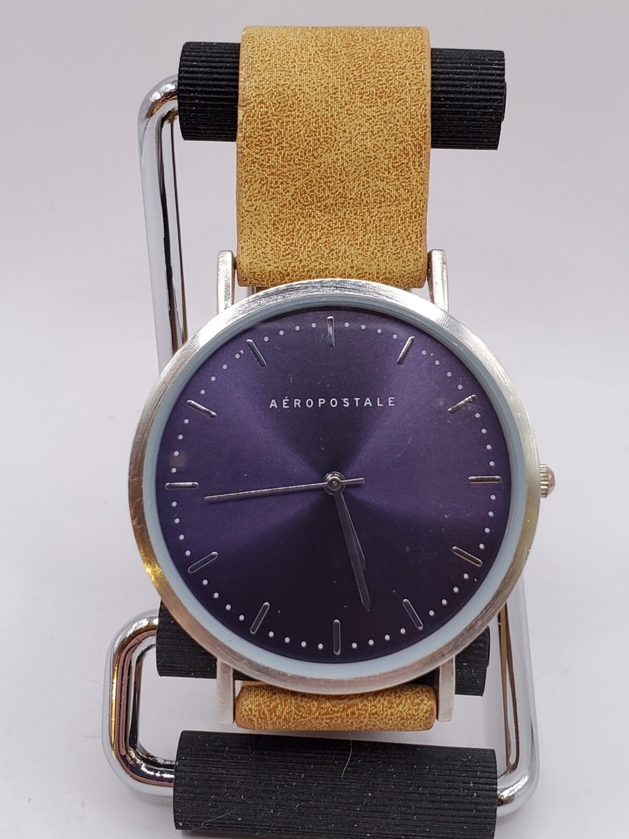 Aeropostale Ladies Quartz Watch 41mm Round Silver Tone Brown