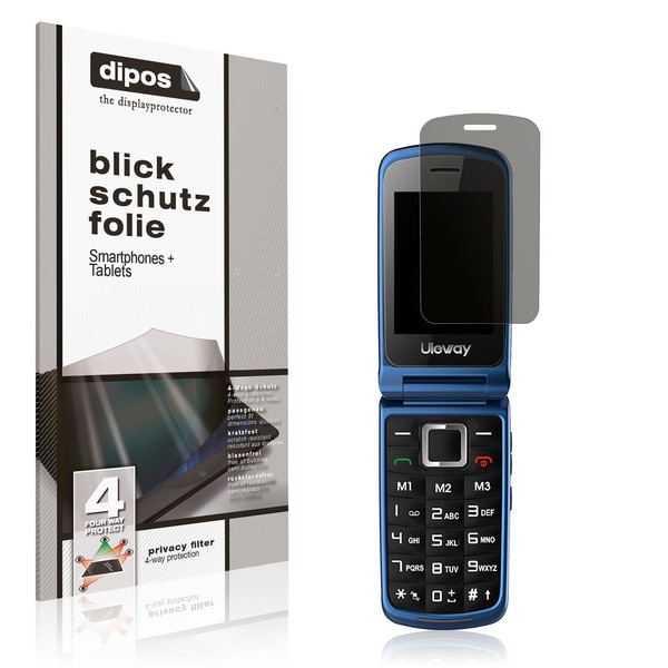 Blickschutzfolie FüR Uleway G380 Seniorenhandy Matt Schutzfolie Folie Display-image