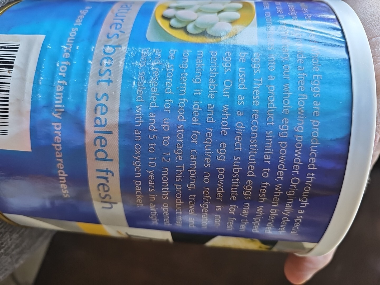 Honeyville Farms Whole Powdered Eggs 2.25 Lbs eBay