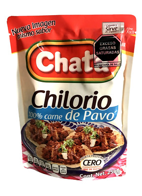 4-Pack Chata Chilorio Pavo 215g/7.5oz ea. Mexican Turkey Chilorio Chata