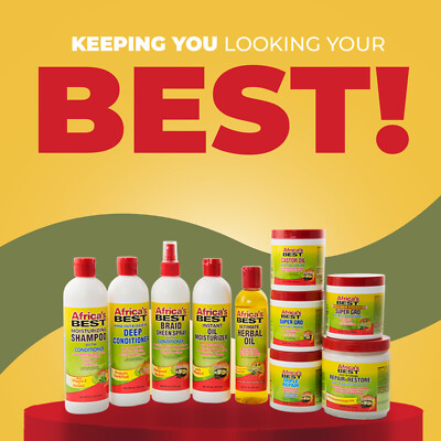 Africa's Best Hair Care Products Set - Shampoo, Conditioner, Öl, Kostenloser Versand