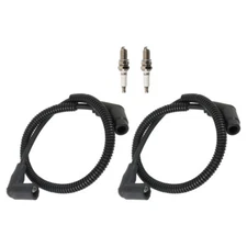 For Can-Am 420265248 420265240 715900637 Spark Plug & Wire Cap 15in/24.4in ATV