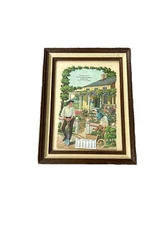 Antique Edmondson’s General Store Illustrated Advertising Calendar 1903 Framed