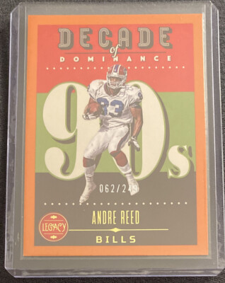 2023 Panini Legacy Football - Decade of Dominance Orange #DOD-1 Andre Reed #/249