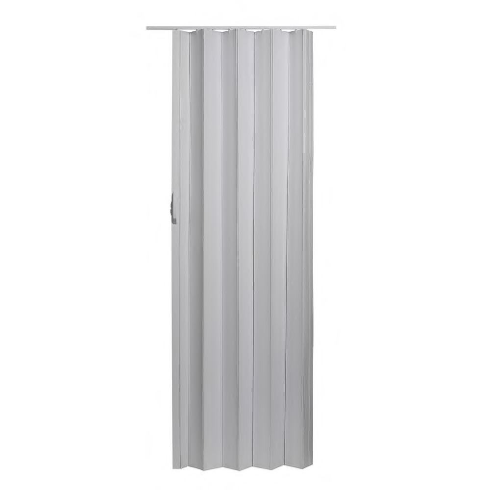 White Vinyl 36in x 80in Folding Slide Door Durable Closets Tight Spaces