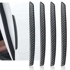Car Door Edge Scratch Anti-collision Protector Guard Strip Cover Bumper Black 4X