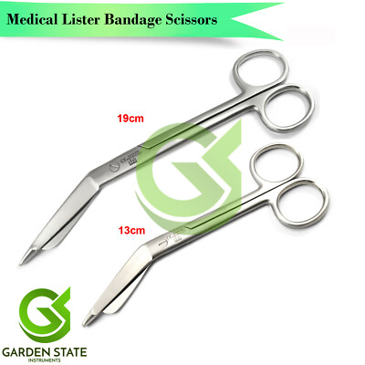 Medical Lister Bandage Scissors Hospitality Clinic Nursing Shears Size 19cm/13cm