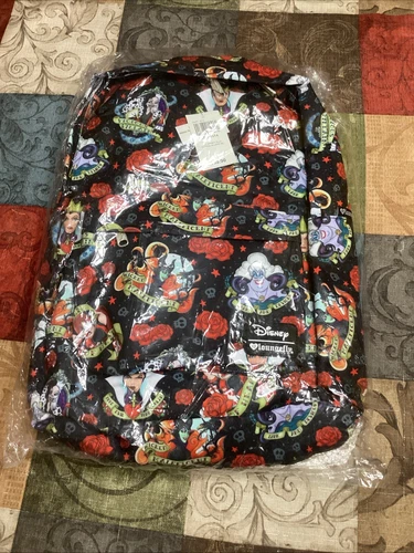 Disney Loungefly Villain Tattoo Backpack Full Size New In Package With Tags