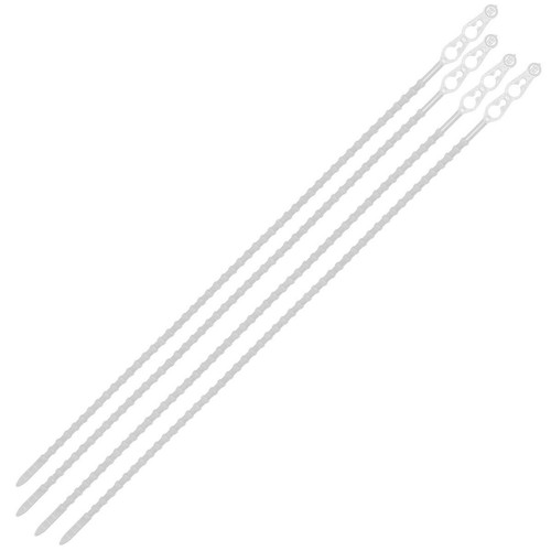 Kabelbinder Blitzbinder Rasterschlaufen transparent 24cm 1000 Stück 694224 - Bild 5 von 5