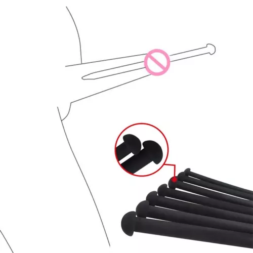 Silicone Penis Urethral Plug Urethra Stretching Stretcher Sounding Dilator Male - Picture 10 of 16