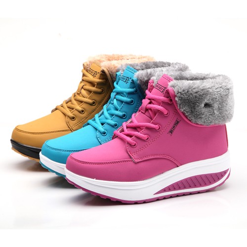 Scarpe Donna Invernali Stivali Imbottiti Pelo Neve Stivaletti | eBay