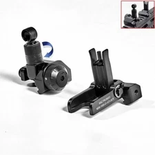 Folding Back Up Metal Sights Flip Up Front Rear Set Picatinny Rail KAC600/KAC300