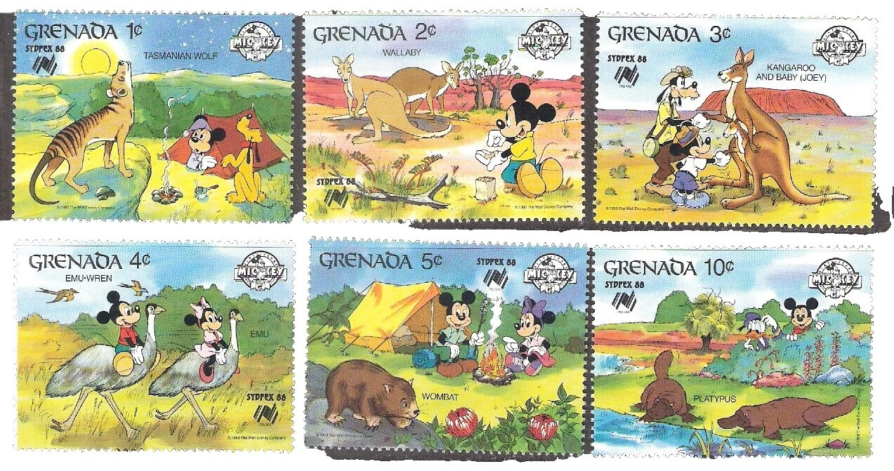 Grenadian Postage Topical Postal Stamps