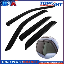 Dark Black Side Wind Deflectors Window Visors 4p For 2004-2012 Ford Escape
