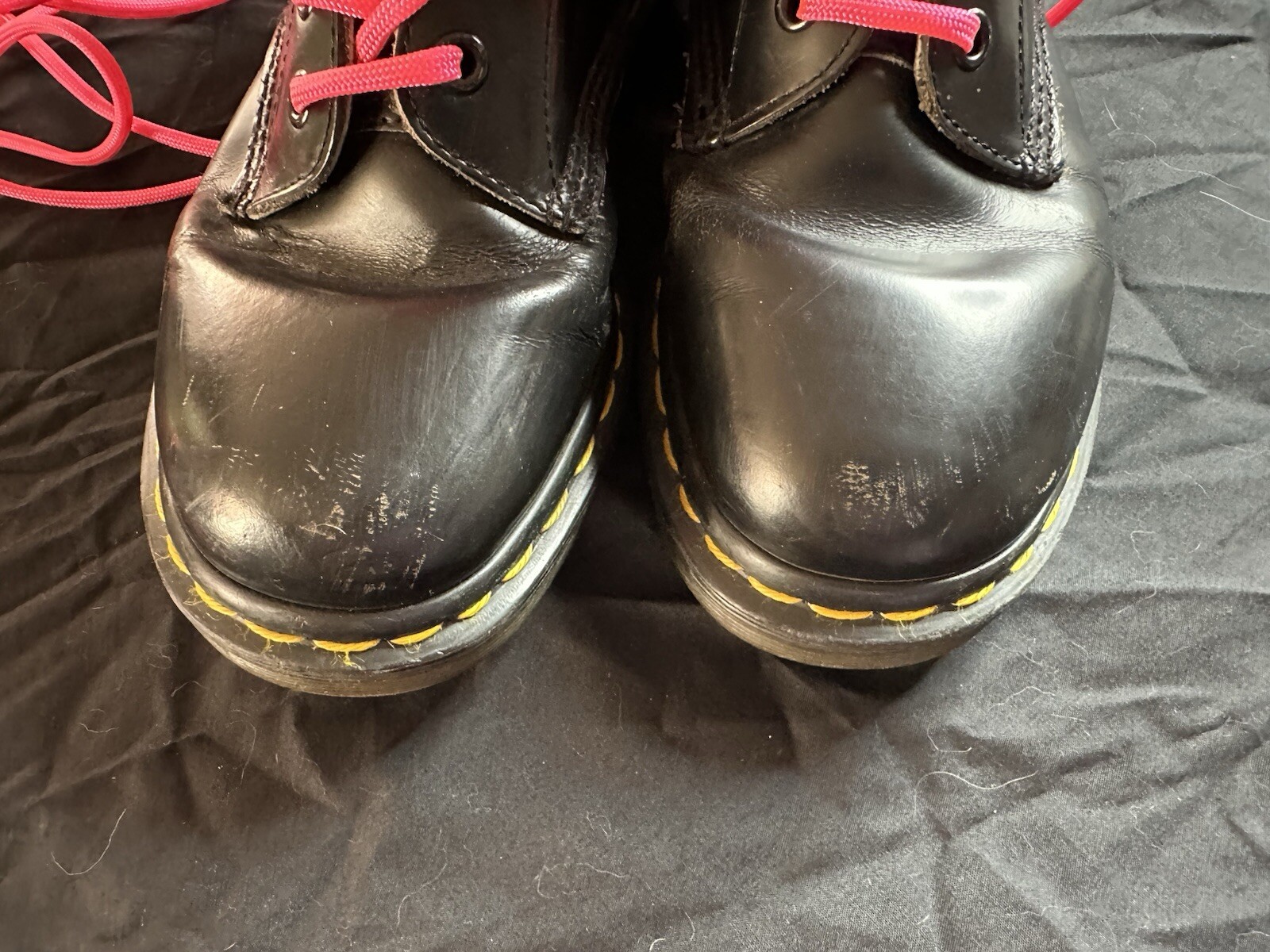 Vintage 90s England Doc Martens Black Leather 14-Hole Size 7 Women’s/38 Air Wair thumbnail 4
