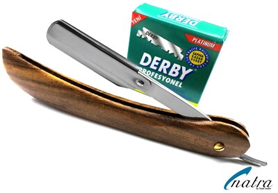 Rasiermesser + 100 DERBY Professional Rasierklingen Rasierer Rasur Razor NATRA