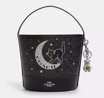 Coach Halloween Ghost Bear Bag Charm Keychain CW483 NWT | eBay