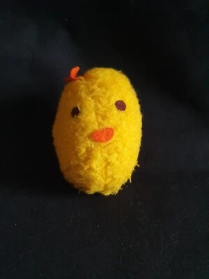 Rare Peluche hochet œuf poussin jaune Création Chamti Ancien - Photo 1/4