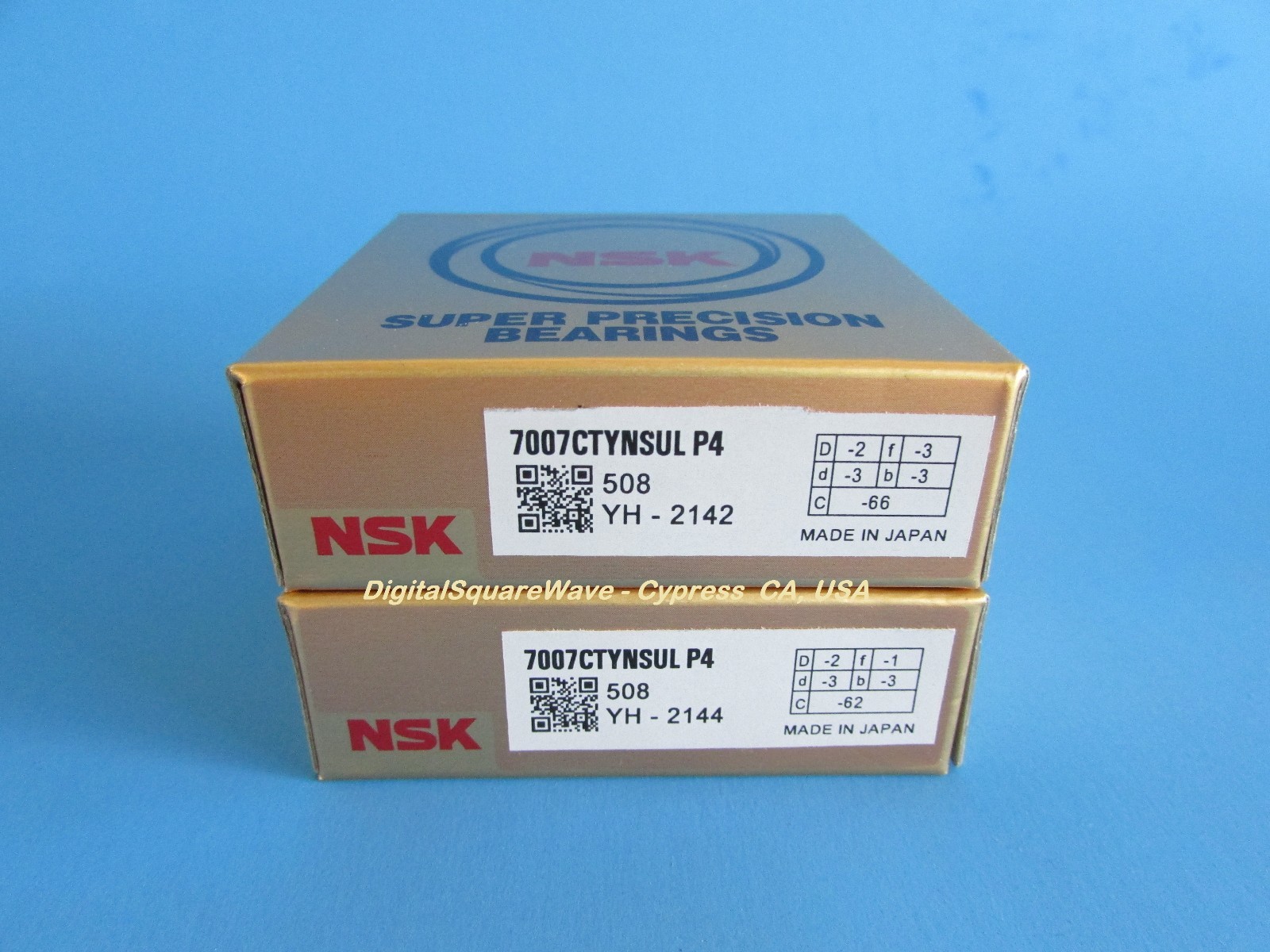   NSK 7007CTYNSULP4 ABEC-7 Precision Angular Contact Bearing. Matched Set of Two