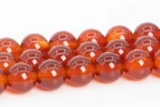 Natural Red Carnelian Grade AAA Round Loose Bead 4/6/8/9-10/11-12/15-16MM