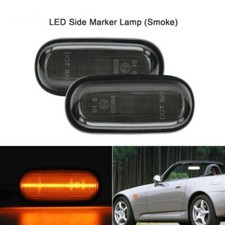 Smoked LED Fender Side Marker Lights For 1985-2009 Honda S2K S2000 Accord Civic