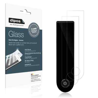 2x Schutzfolie für Xiaomi Scooter 5 Max - Anti-Shock 9H Folie dipos Glass