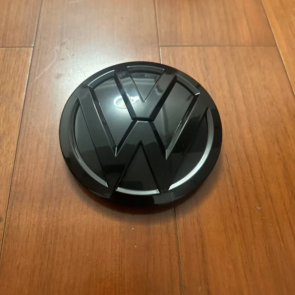 New Glossy Black Front and Rear Badge Emblem 2016-2017 VW Passat 2015-2016 Jetta Foto 3 de 4