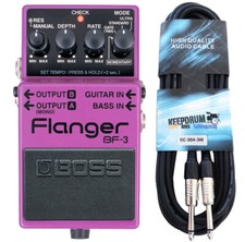 Boss BF-3 Flanger + Gitarren-Kabel
