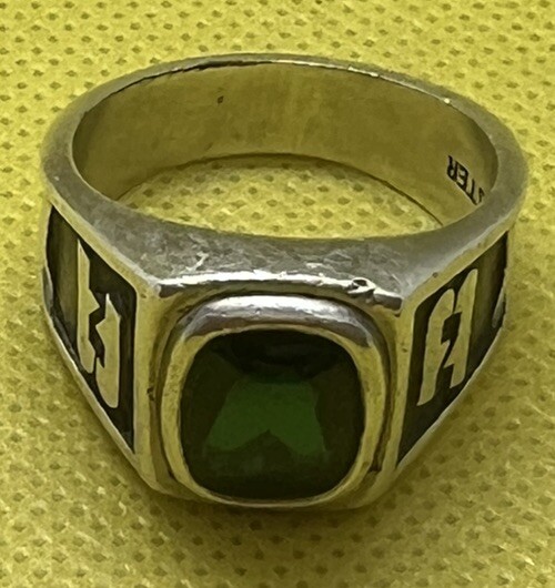 Vintage BURLINGTON NORTHERN RAILROAD Men's CTO Sterling 925 Ring