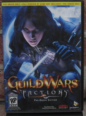 Guild Wars Factions Pre-Order Edition PC With ALL ORIGINAL INSERTS AND BOOKLETS 