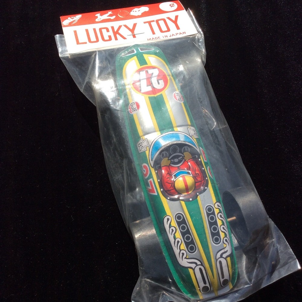 Vintage Japan NRFP Lucky Toy Race Car Collectible  