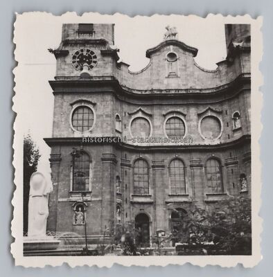 Innsbruck Österreich - Stadtpfarrkirche Brunnen - Foto 1950er