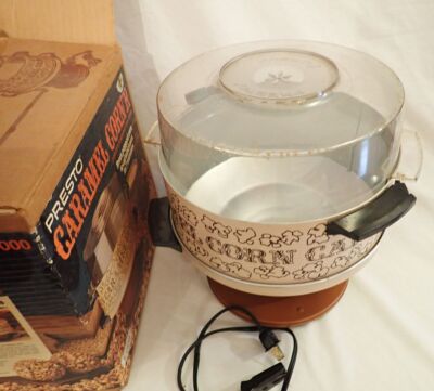 Vintage Presto Caramel Corn'R Popcorn Popper Caramel Corn Maker Tested Works