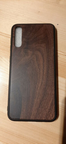 Handyschutzhülle Samsung A50 schwarz mit Walnussholz Case Edel neu OVP KWmobile