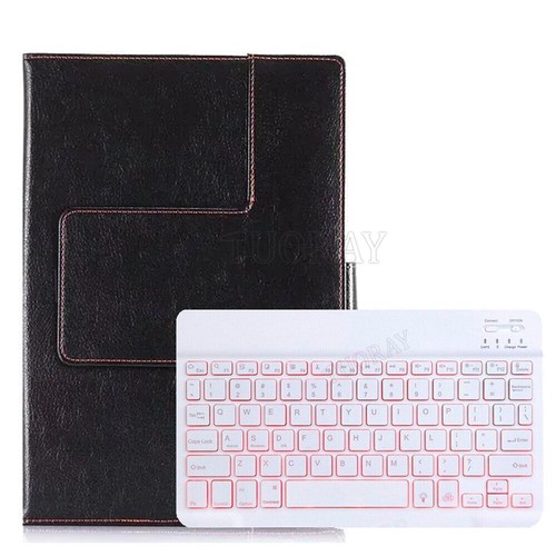 For Samsung Galaxy Tab A9 Plus 11" Tablet Backlit Keyboard PU Leather Case Mouse - Picture 40 of 55