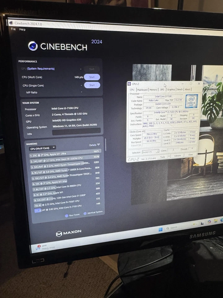 Intel Core i3-7100 SR35C 3.90GHz Processor LGA 1151 Socket H4 Desktop CPU - image 3 of 3